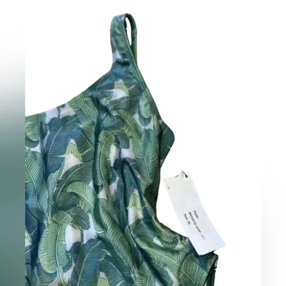 POPRAGEOUS Banana Leaf Swimsuit XL - Picture 3 of 8